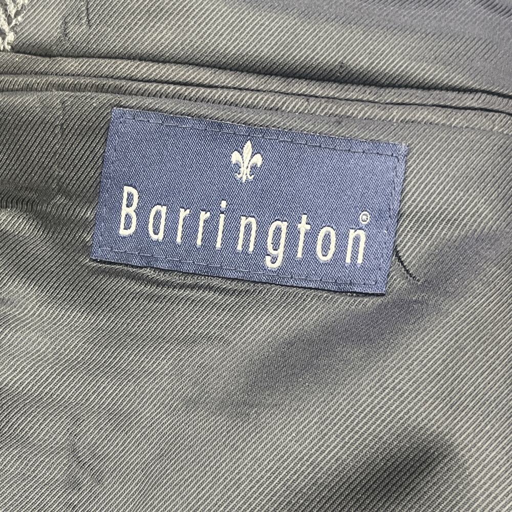 Vintage Barrington Herringbone Tweed Wool Sport Coat Jacket 44L Two Button Gray - Picture 3 of 16